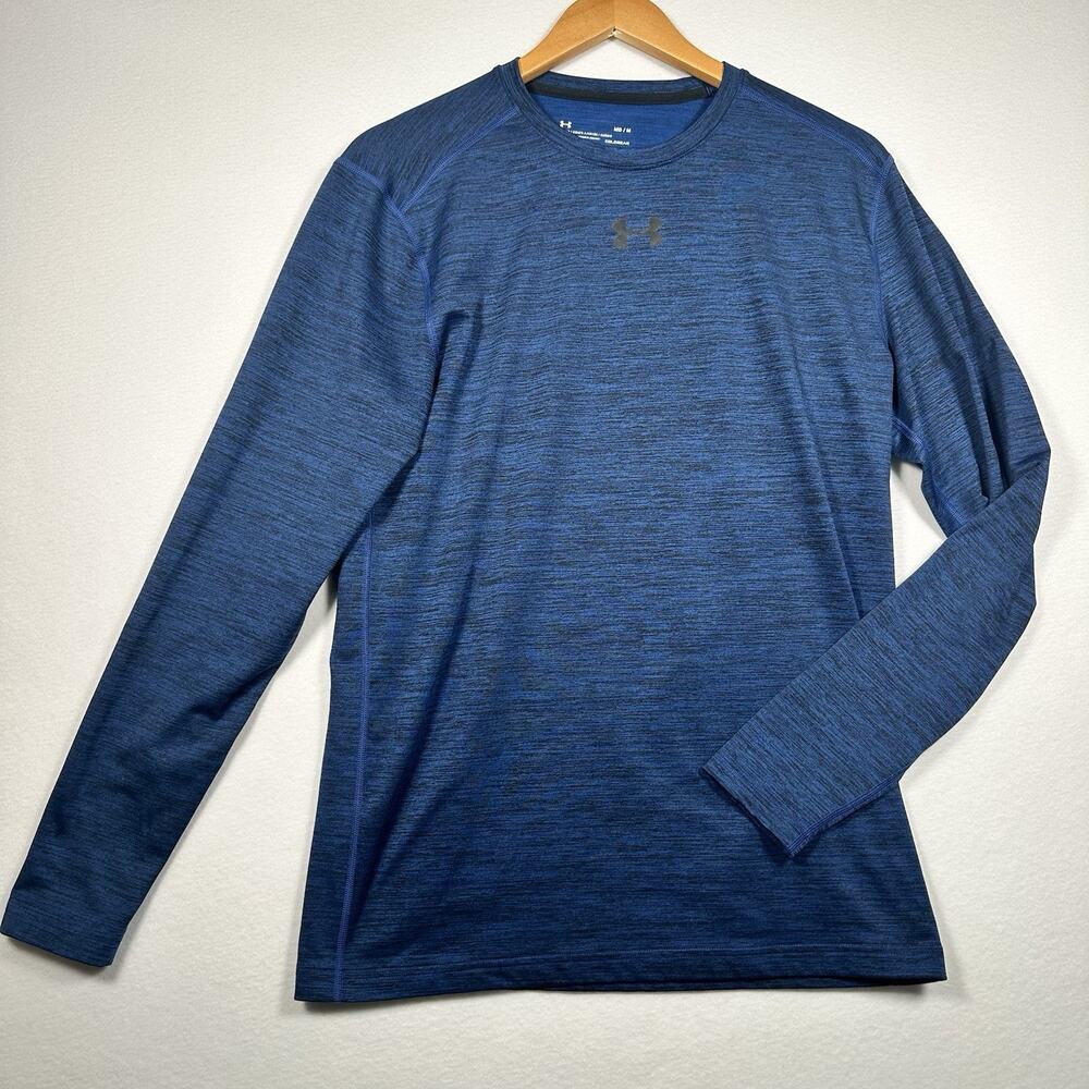 Under Armour Blue T-Shirt Cold Gear Size Medium Long Sleeve